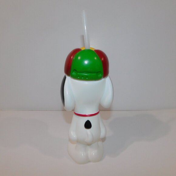 2010 Canada's Wonderland 22oz Peanuts Snoopy souvenir Travel Cup Water Bottle - Picture 8 of 9